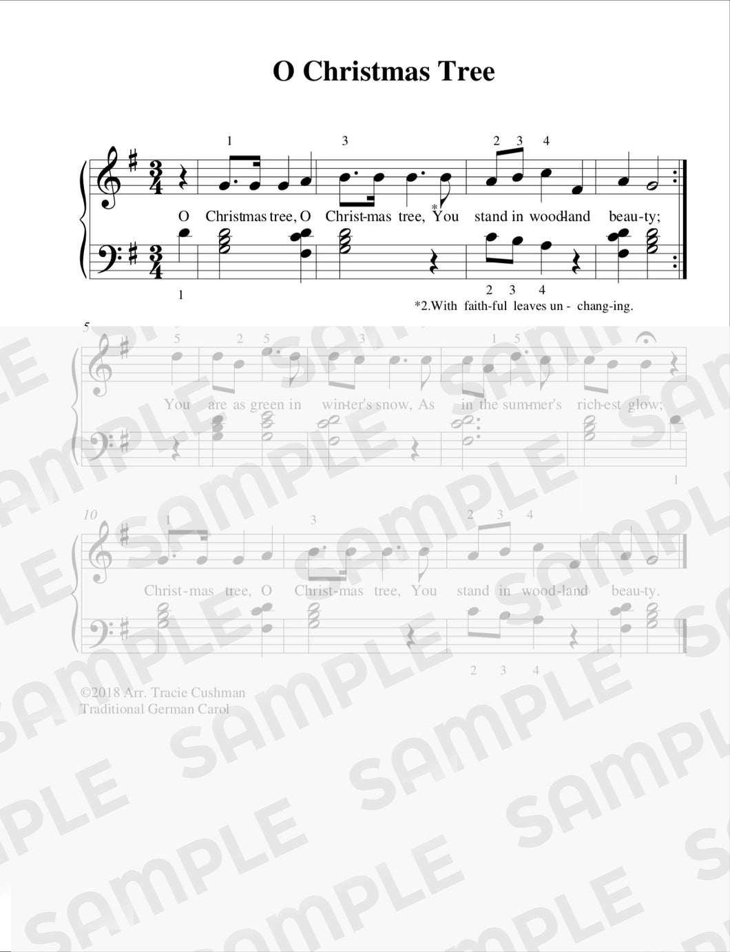 Oh Christmas Tree Sheet Music - DIGITAL