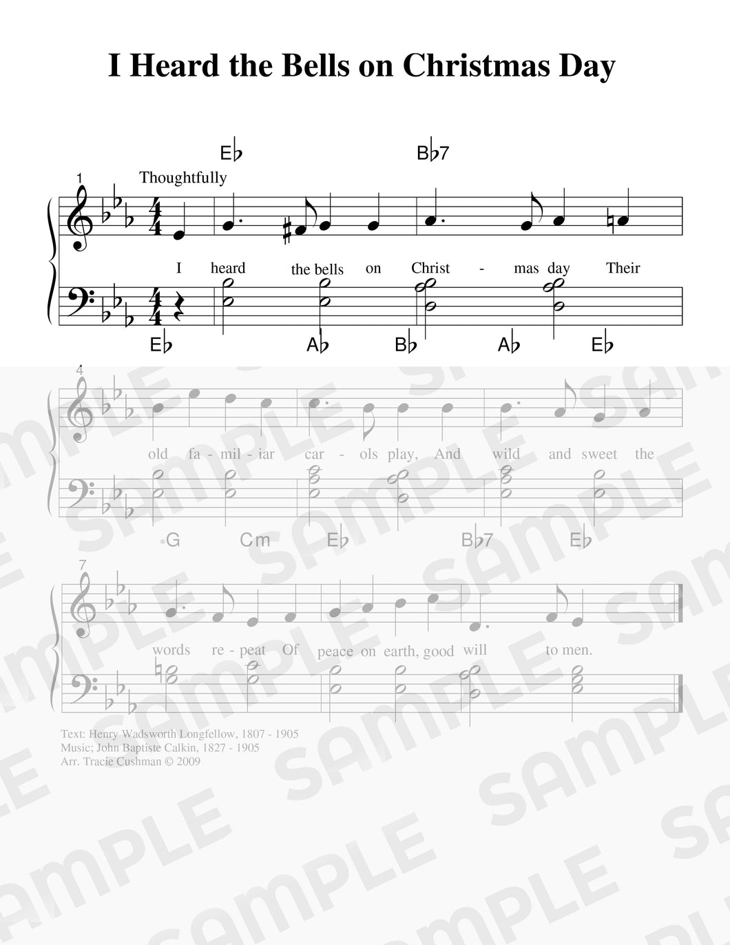 I Heard the Bells on Christmas Day Sheet Music - DIGITAL