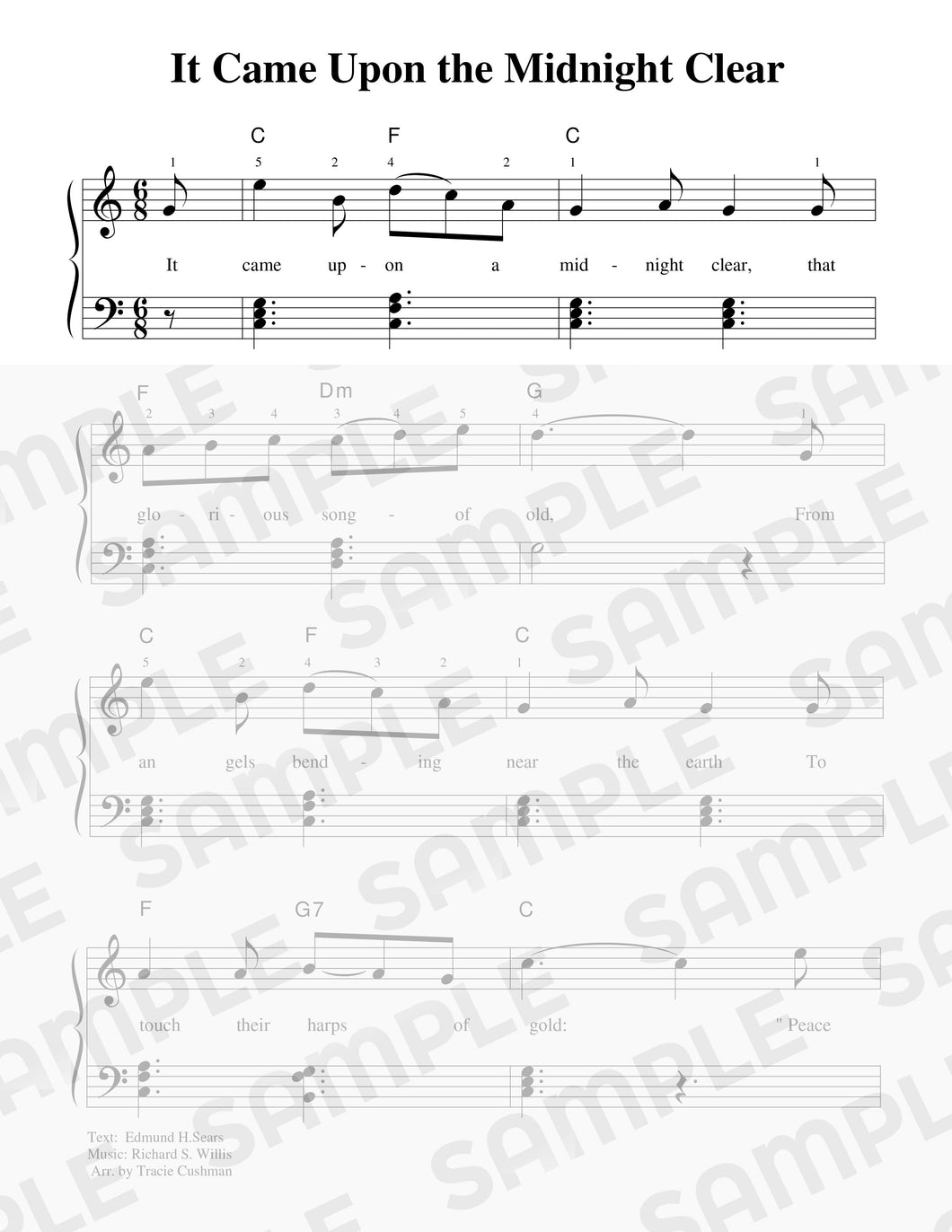 It Came Upon a Midnight Clear Sheet Music - DIGITAL